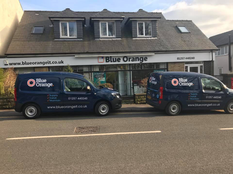 Blue Orange New Vans.
